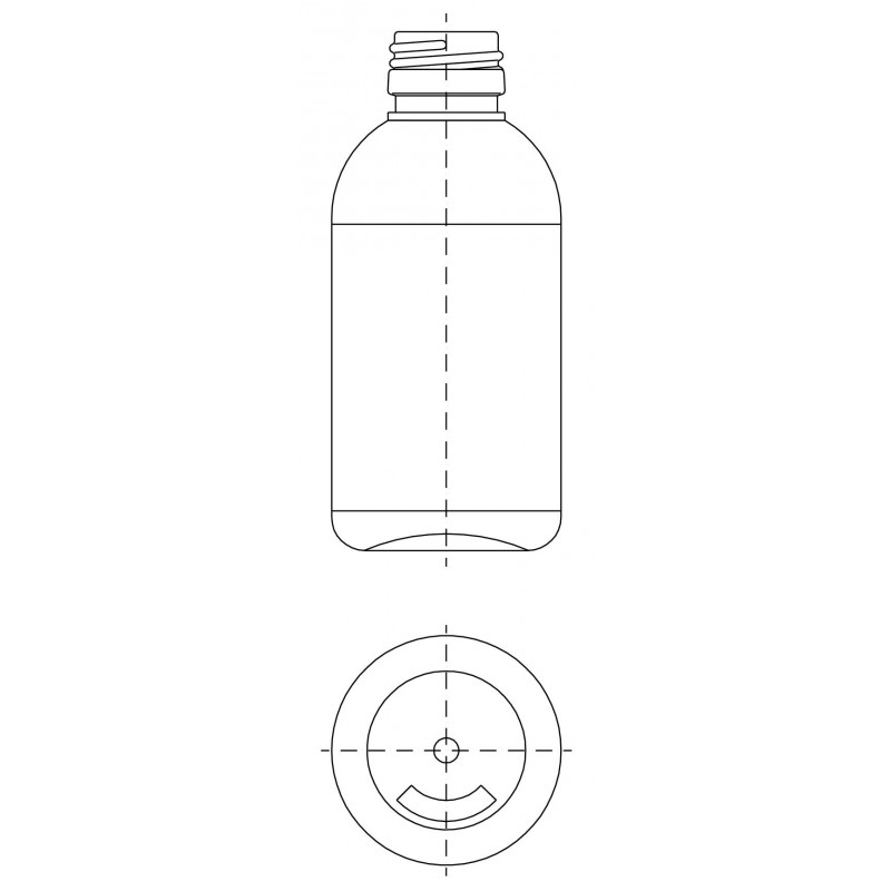 Drawing of ST bottle PP28