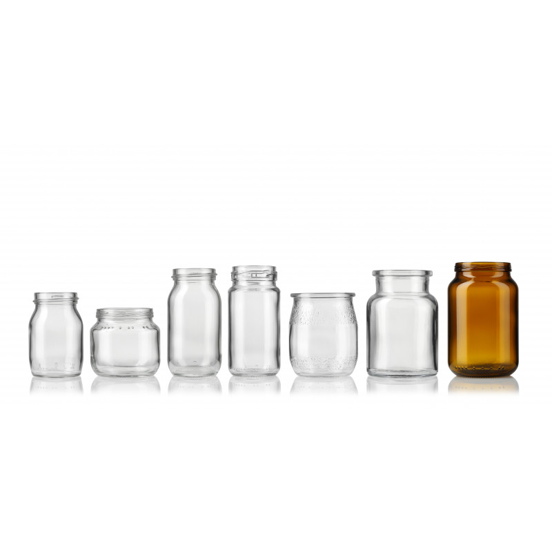 Glass jars for babyfood or others with flaring rim (120ml)