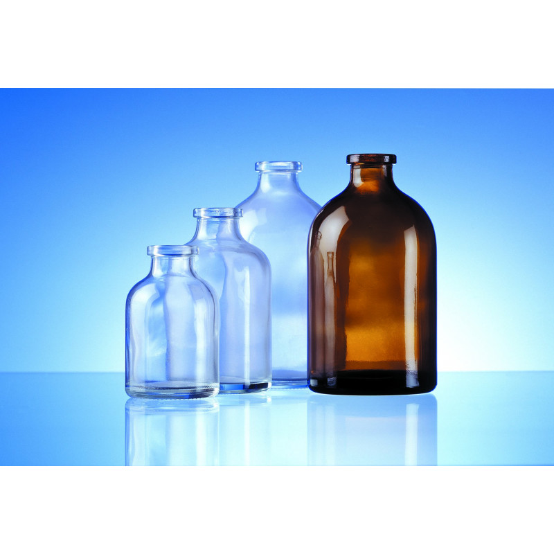 Injection bottles made of moulded glass for pharmaceutical use