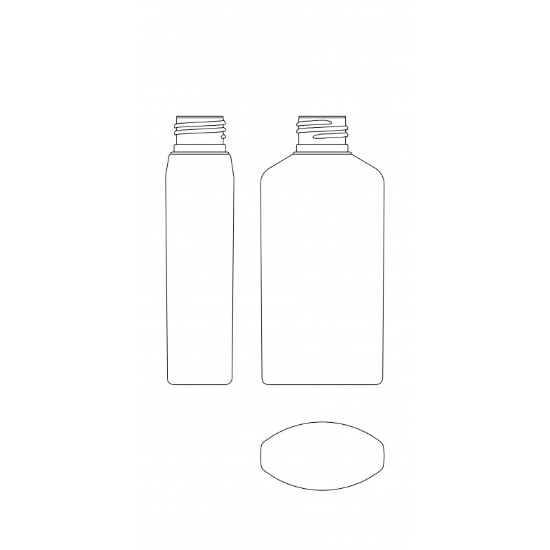 Drawing of DELTA bottle