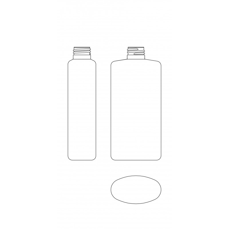 Drawing of TAU bottle