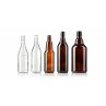 Beer bottles with swing stopper made of moulded glass (1000ml)