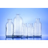 Type I infusion bottles plain neck made of moulded glass with marking