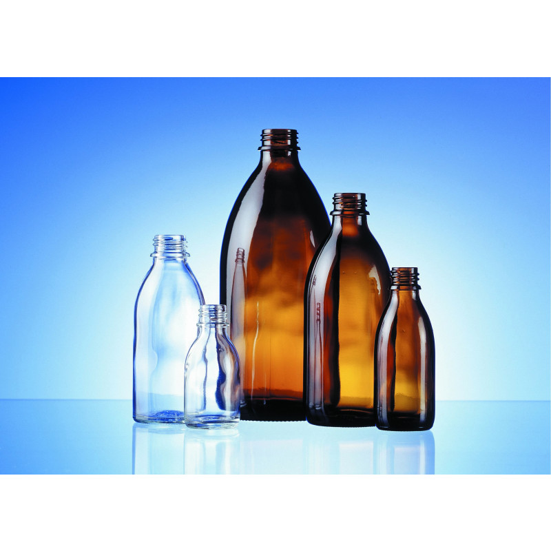 Syrup glass bottle EHV made of moulded glass for pharmaceutical use