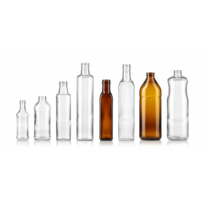 Oil bottles made of moulded glass (750ml)