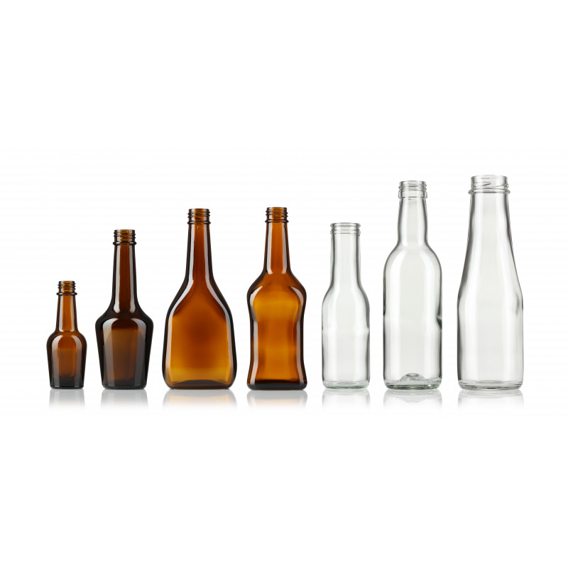 Spice and sauce bottles made of moulded glass (125ml)