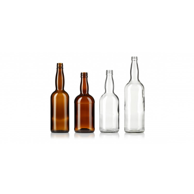 Spirit bottles made of moulded glass (700ml)