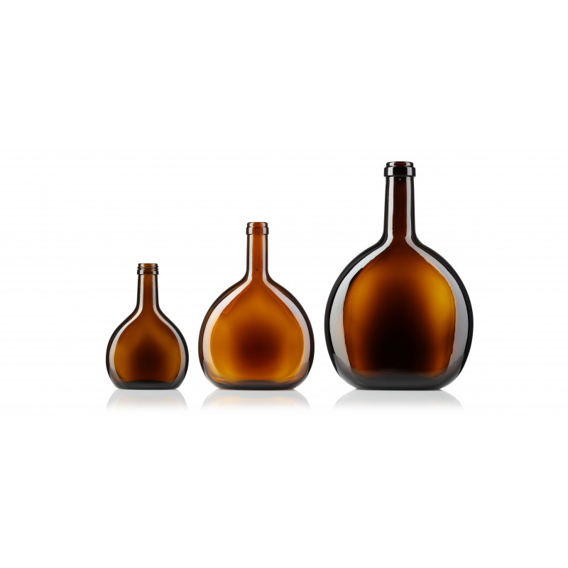 Wine bottles made of moulded glass (250ml)