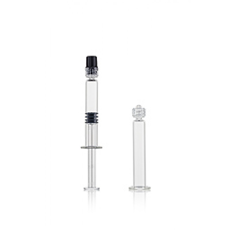 Gx RTF® and Gx® bulk Luer lock syringe made of glass