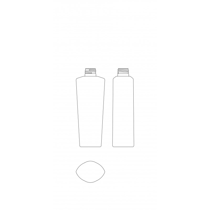 Drawing of FI bottle