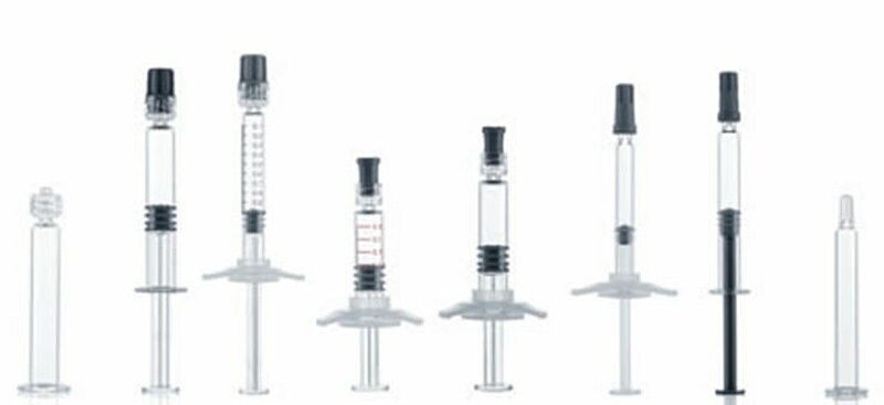 The metal-free 1 ml long luer lock Gx RTF glass syringe ready for series production. The transfer of the new patent-pending manufacturing technology to various luer lock syringe sizes and luer cone syringes is possible at any time.