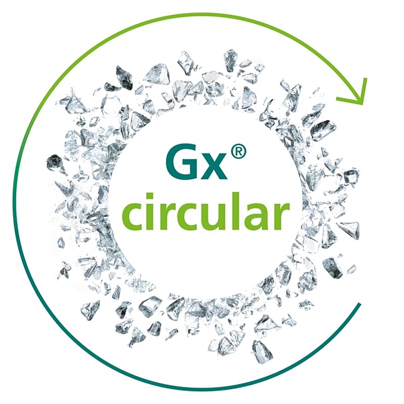 Glass is infinitely recyclable. Gerresheimer is driving the circular economy and resource savings every day by producing real PCR glass. 