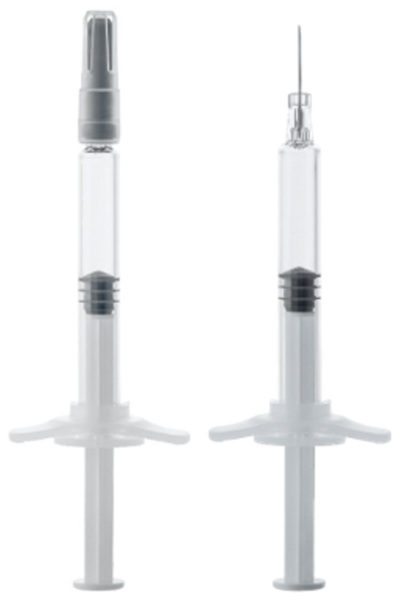 The new Gx RTF ClearJect plastic syringe