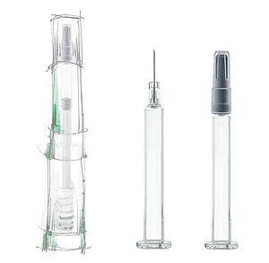 COP prefillable plastic syringes