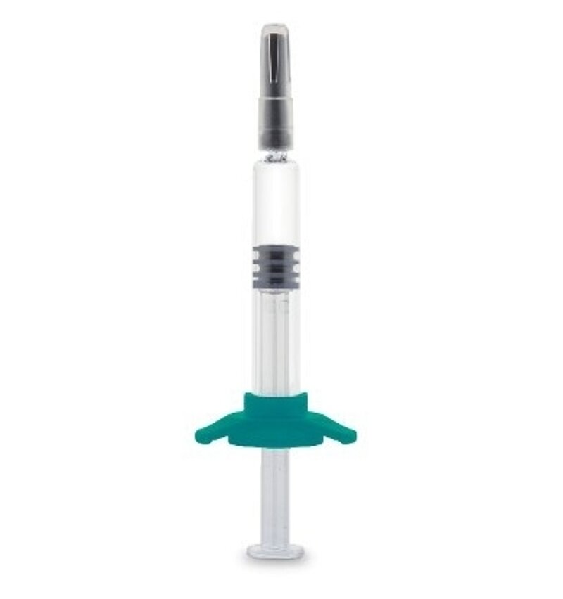 The new Gx RTF ClearJect 2.25 ml polymer needle syringe