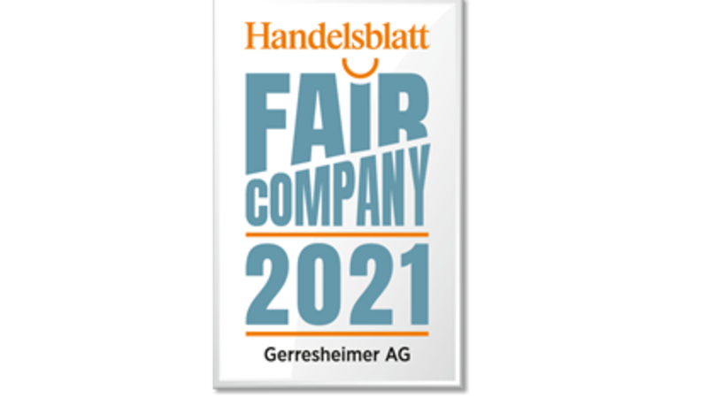 Gerresheimer erhält Auszeichnung als Fair Company
