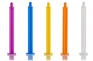 Plunger rods for prefillable glass syringes