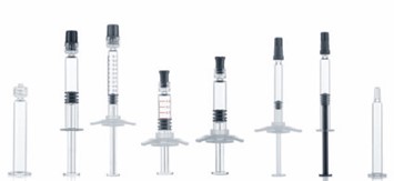 Series-ready, metal-free 1 ml long Luer Lock Gx RTF glass syringe; transfer of the patented new production technology to the most varied luer lock syringe sizes and luer cone syringes is always possible.