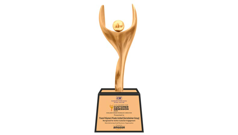 [Translate to German:] Gerresheimer Triveni receives award for its active customer management from the Indian industry association CII