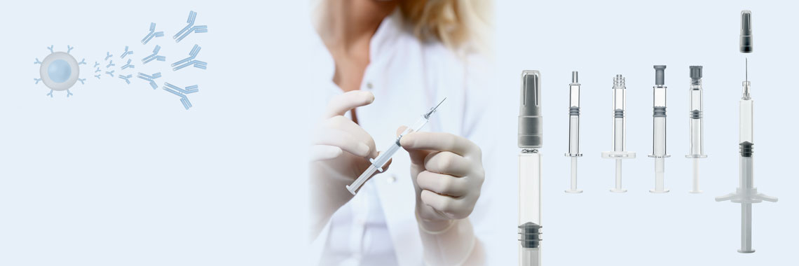 [Translate to German:] Prefillable Polymer Syringes for Sensitive Active Ingredients