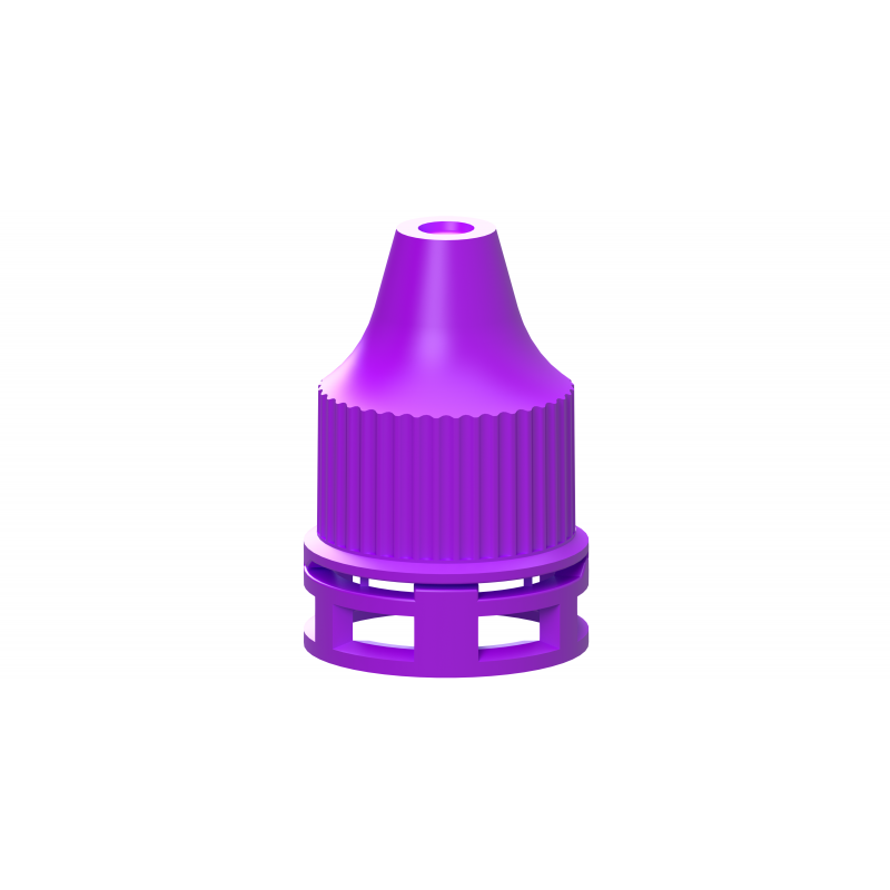 Screw cap with fixed TE-ring for Dropper bottles - System E
