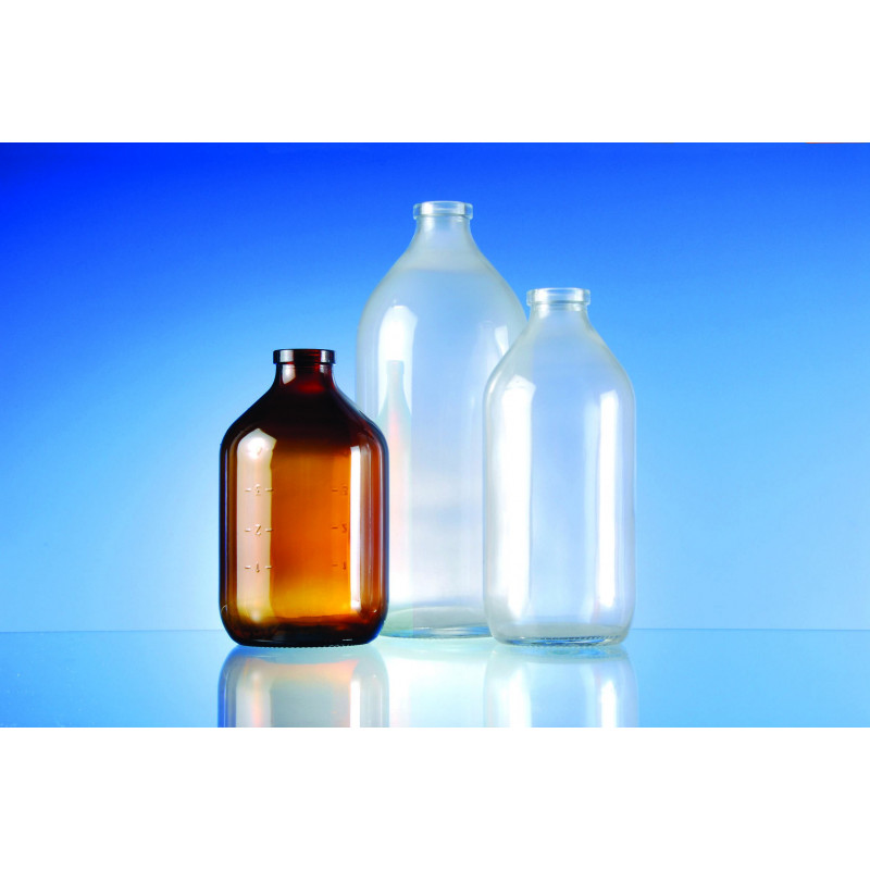 Infusion bottles made of moulded glass for pharmaceutical use